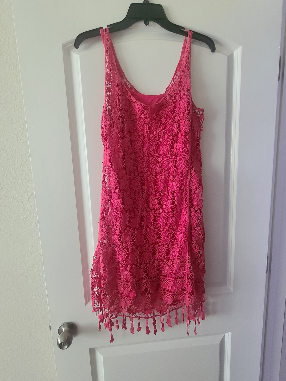 Others Follow Hot Pink Lace Dress